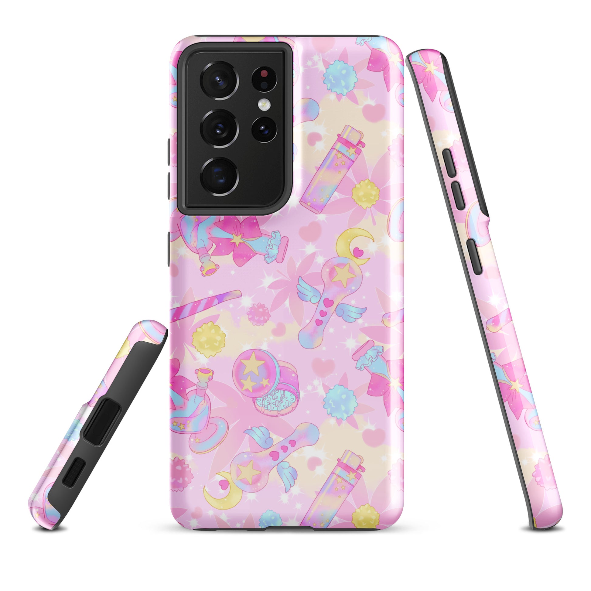 Stylish Indica Magica Samsung® Tough Case with a vibrant design, offering durable protection for your Galaxy S21 Ultra.