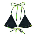 Kero-kero Padded String Bikini Top showcases eco-friendly design with vibrant colors and adjustable straps for summer fun.