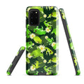 Kero-kero Samsung® Tough Case showcases vibrant frogs, combining art with impact-resistant protection for your phone.