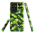 Stylish Kero-kero Samsung® Tough Case features vibrant frogs and flowers, ensuring durability and protection for your phone.
