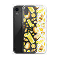 Lemon iPhone® Clear Case featuring a vibrant lemon design, offering protection from scratches and dust.