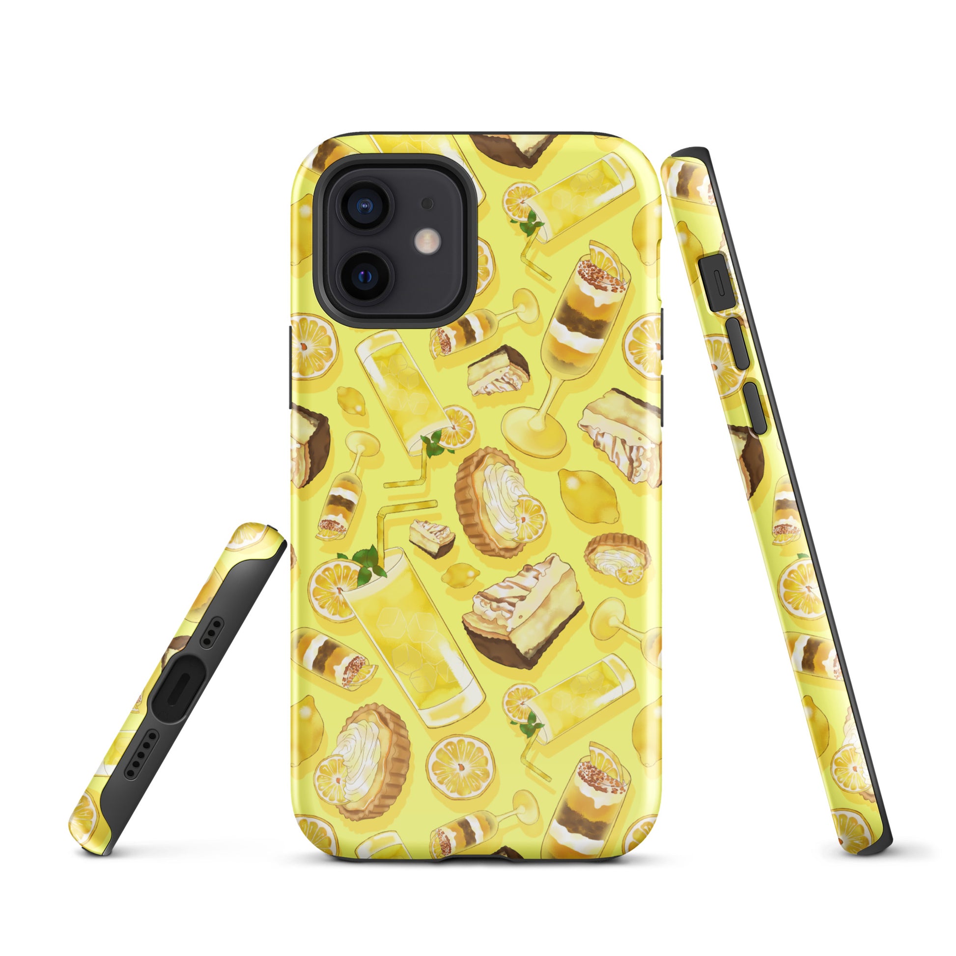 Stylishly protect your device with the Lemon iPhone® Tough Case, featuring a vibrant lemon-themed design.