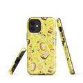 Stylish Lemon iPhone® Tough Case featuring a vibrant lemon design, offering durable protection and trendy flair.