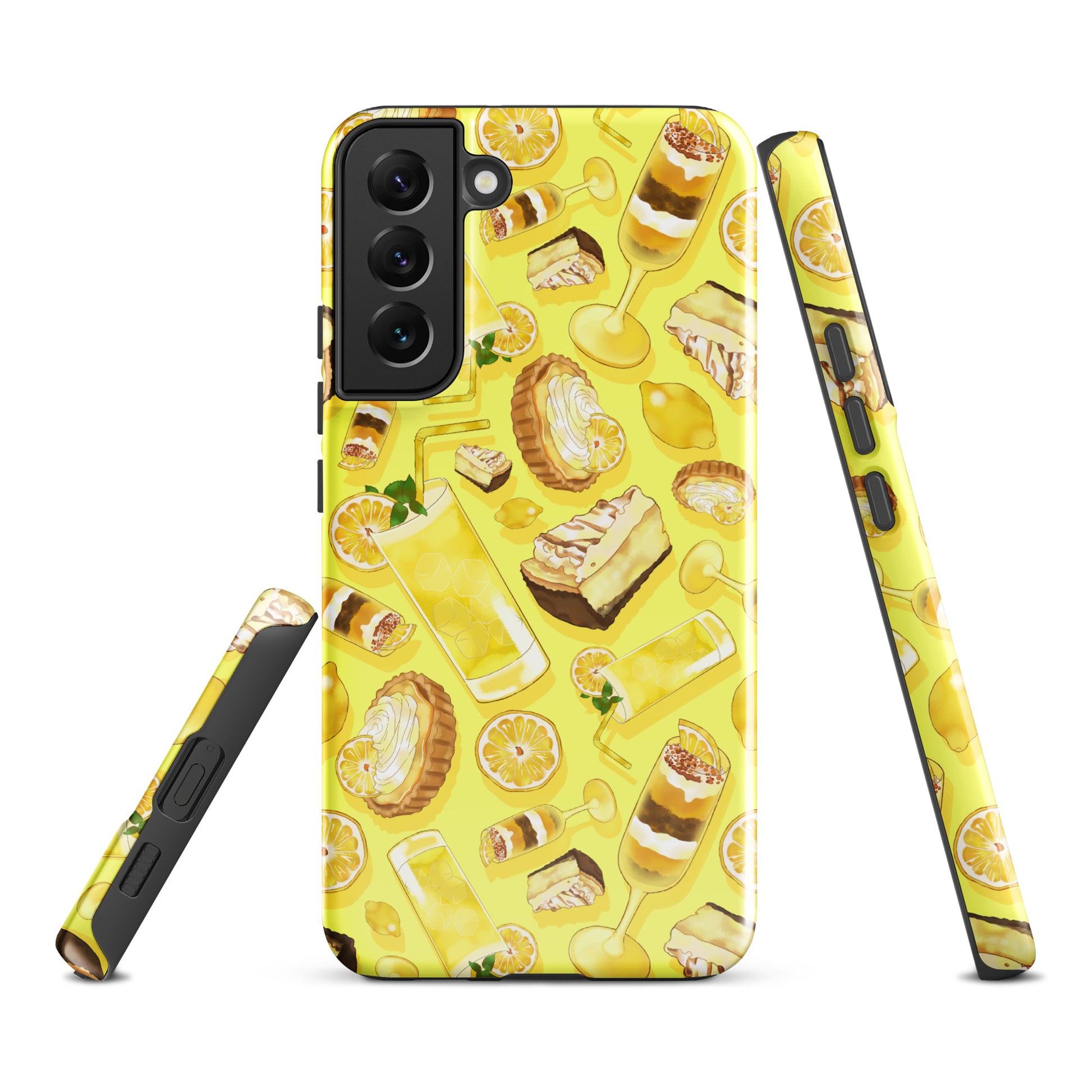 Colorful Lemon Samsung® Tough Case with a sleek design, offering durability and protection for your Galaxy S22 Plus.