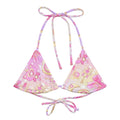 Shop the Magical Girl Padded String Bikini Top, featuring vibrant prints and eco-friendly recycled polyester for summer fun.