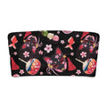 Colorful Matsuri bandeau bikini top featuring playful Japanese designs and soft fabric for comfy sunbathing.