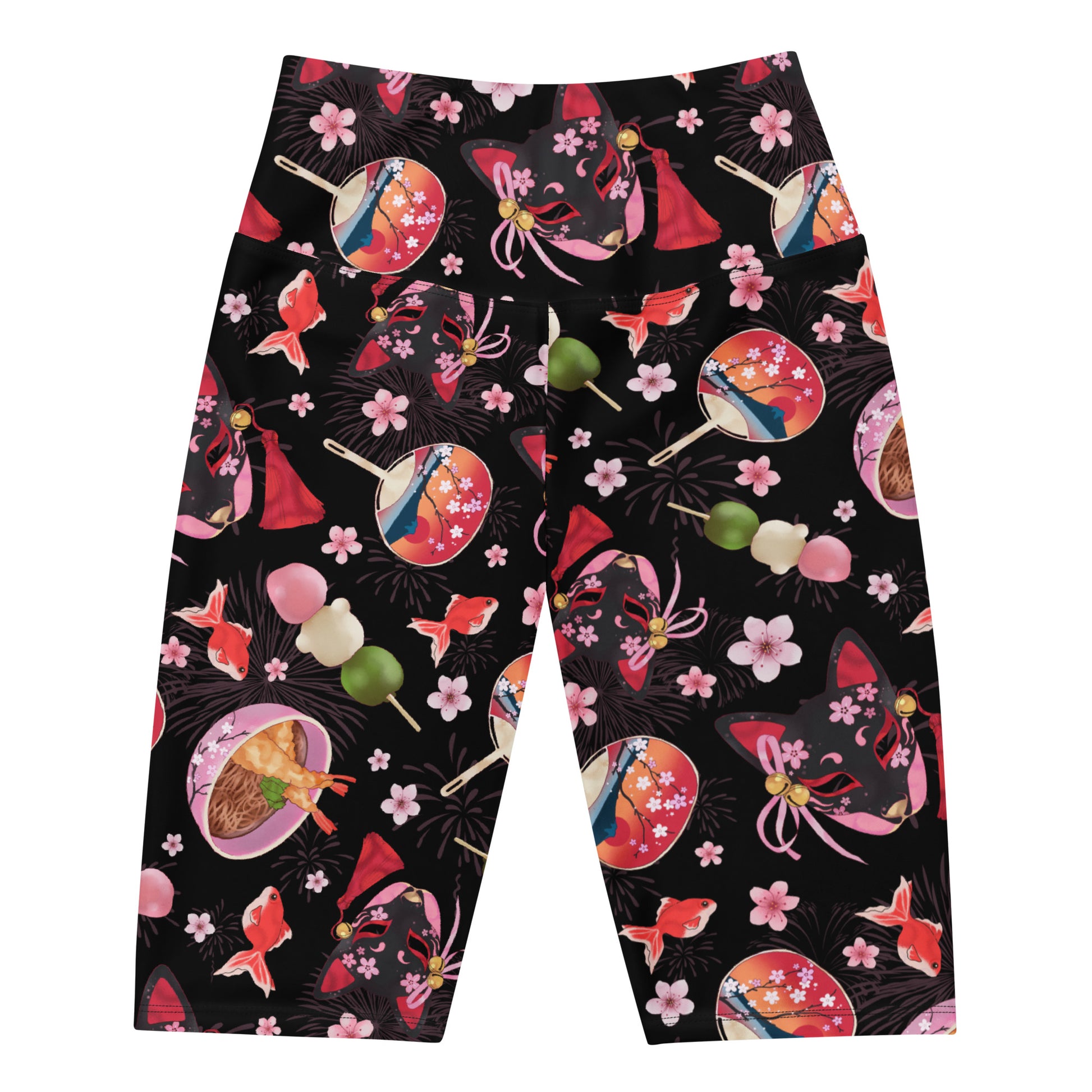 Stylish Matsuri Biker Shorts featuring vibrant patterns, perfect for staying cool and comfortable this summer.