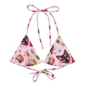 Matsuri Padded String Bikini Top features vibrant prints and eco-friendly materials, perfect for summer beach days.