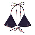 Matsuri Padded String Bikini Top features eco-friendly recycled materials and stylish, adjustable straps for summer fun.