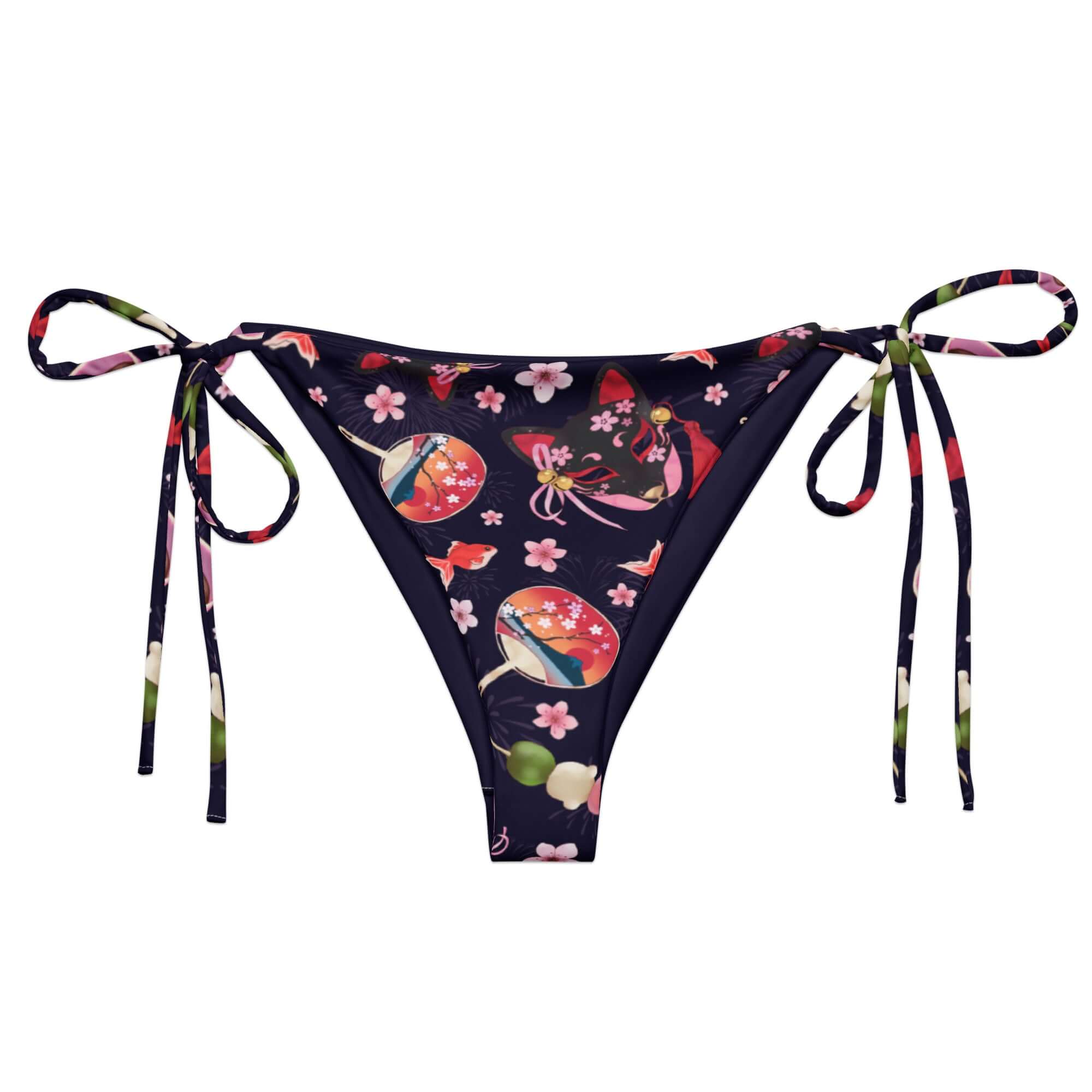 Kawaii Clothing Matsuri String Bikini Bottom - Koibito Clothing