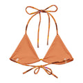 Stylish Momiji Padded String Bikini Top featuring eco-friendly recycled fabric and adjustable straps for summer fun.