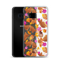 Stylish Momiji Samsung® Clear Case showcases vibrant design while offering protection against scratches and dirt.