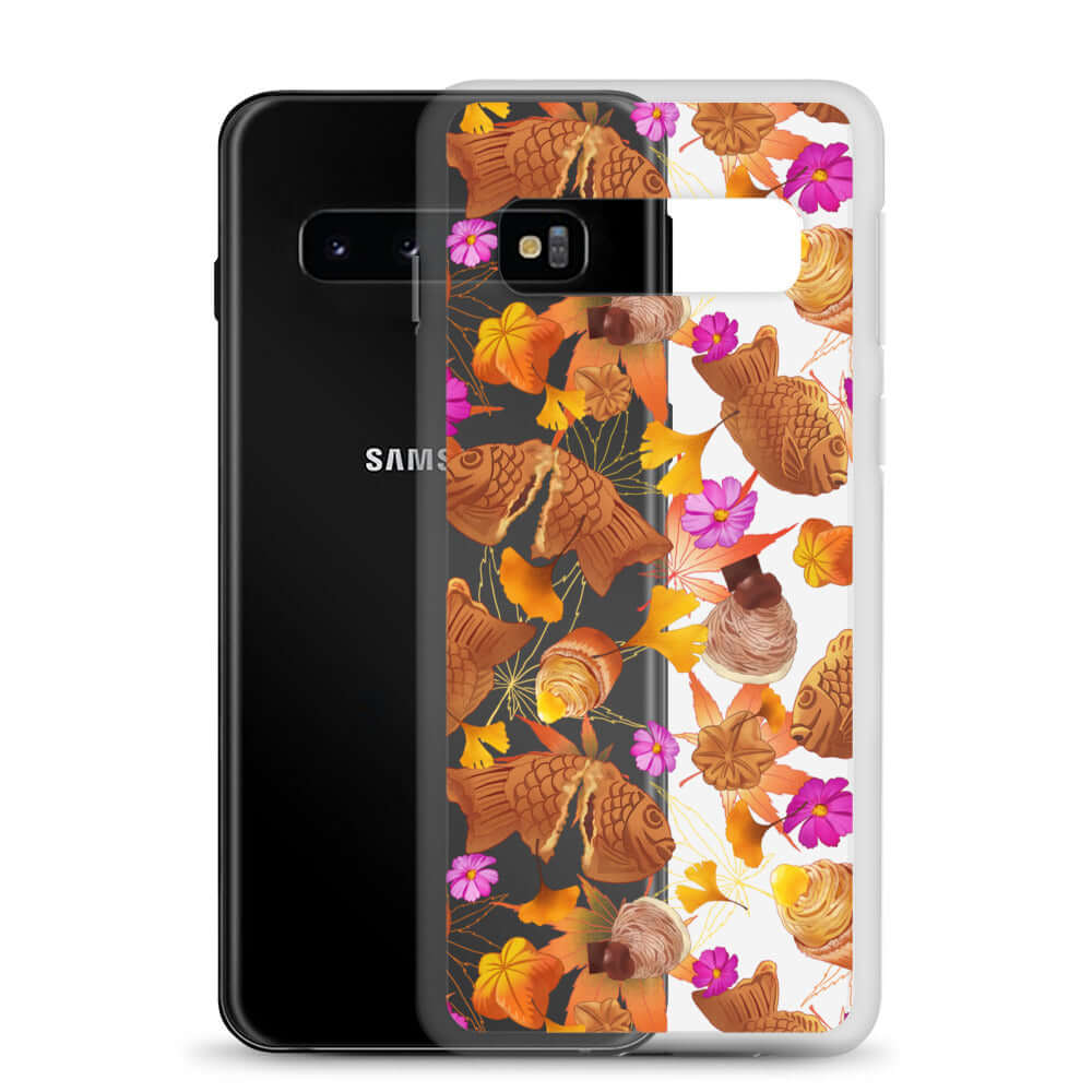Stylish Momiji Samsung® Clear Case featuring vibrant designs, ensuring your phone stays protected from scratches and dust.