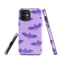 Stylish Morrigan iPhone® Tough Case featuring a cute bat design, perfect for protecting your phone with flair.