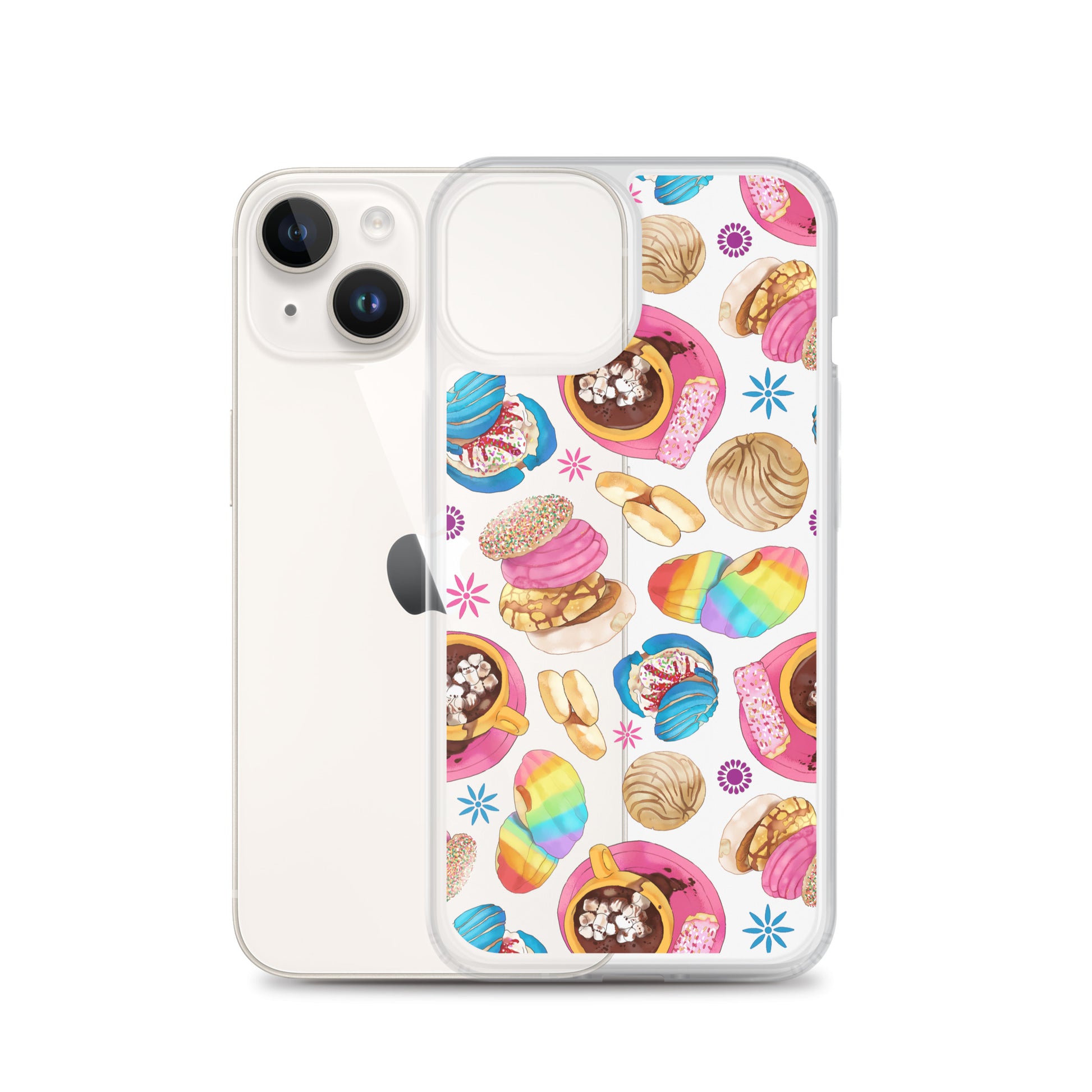 Protect your phone with the Pan Dulce iPhone® Clear Case, featuring vibrant designs and durable, flexible materials.