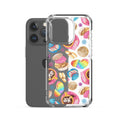 Colorful Pan Dulce iPhone® Clear Case featuring delightful pastries, designed for protection and style. Perfect for your phone!