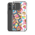 Protect your iPhone® stylishly with the Pan Dulce iPhone® Clear Case featuring vibrant dessert designs.