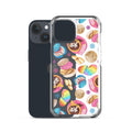 Protect your iPhone® stylishly with the Pan Dulce iPhone® Clear Case featuring vibrant dessert designs.