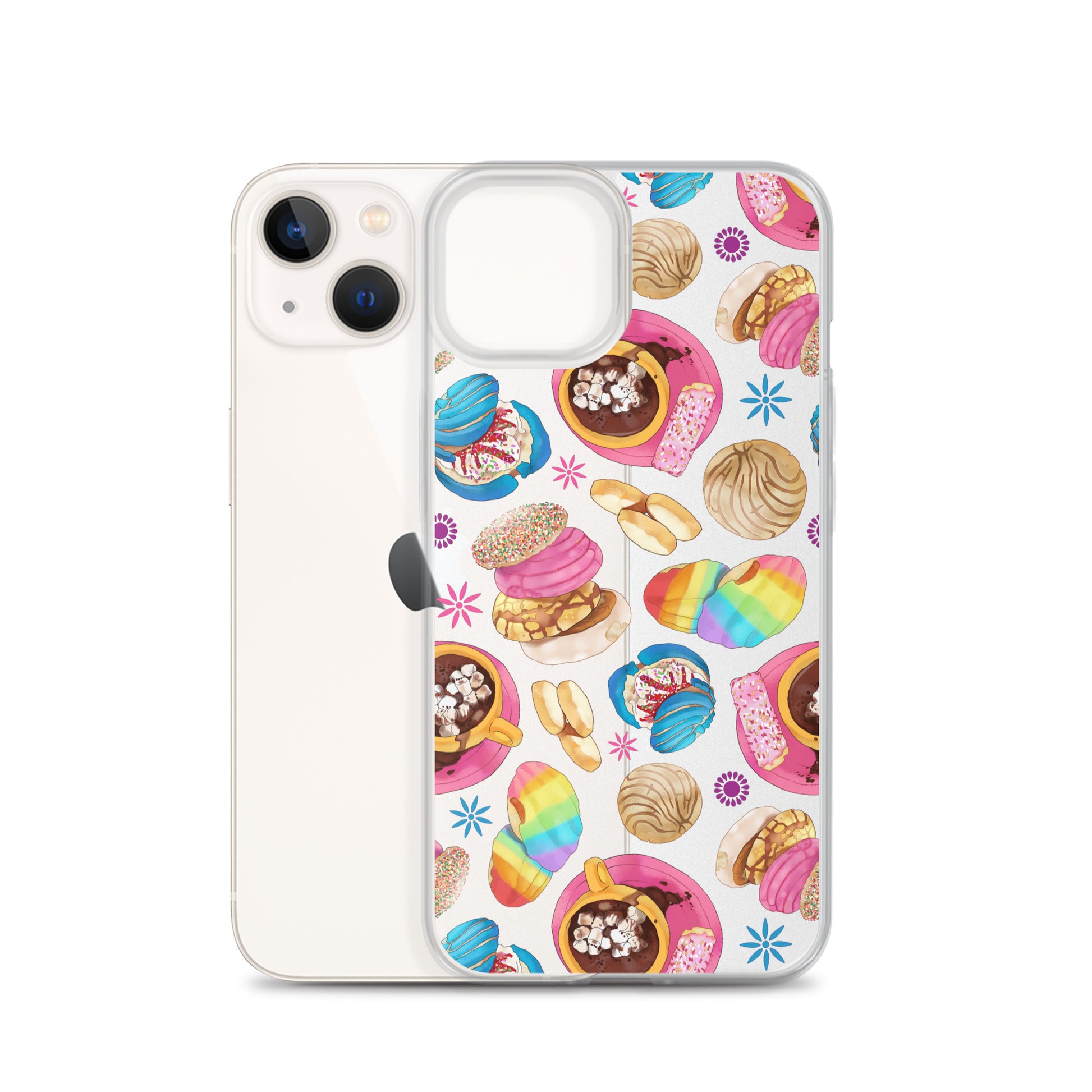 Sleek Pan Dulce iPhone® Clear Case offers stylish protection against scratches and dirt, perfect for your device.