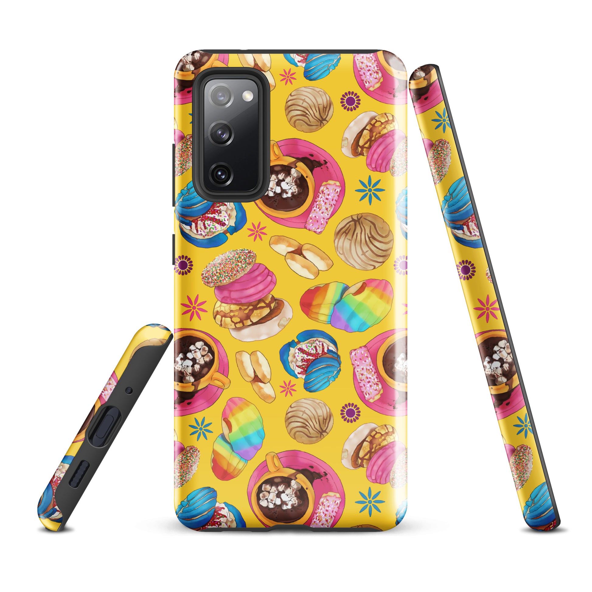 Protect your phone in style with the Pan Dulce Samsung® Tough Case, featuring a vibrant dessert design.