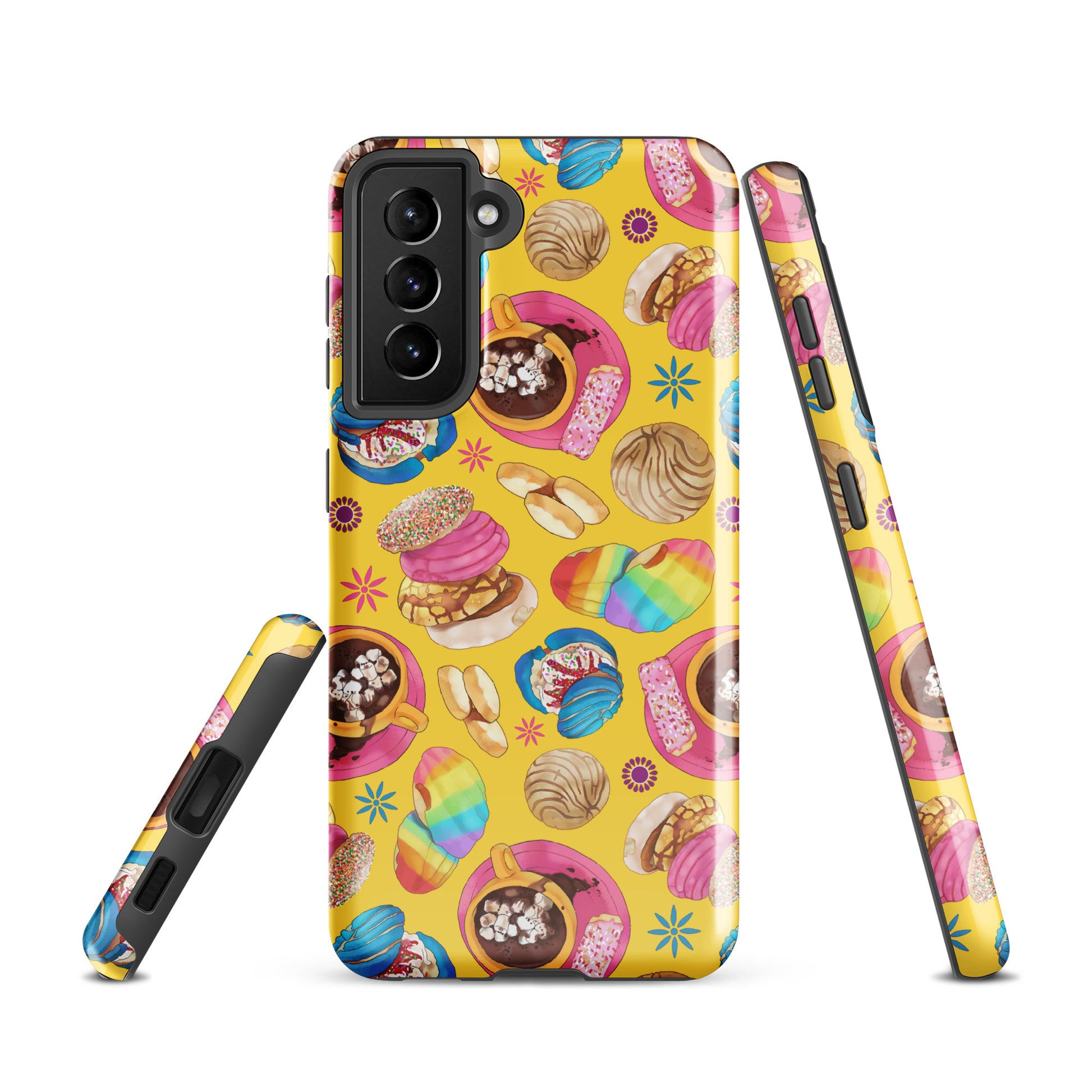 Colorful and artistic Pan Dulce Samsung® Tough Case offering durability and protection for your device.