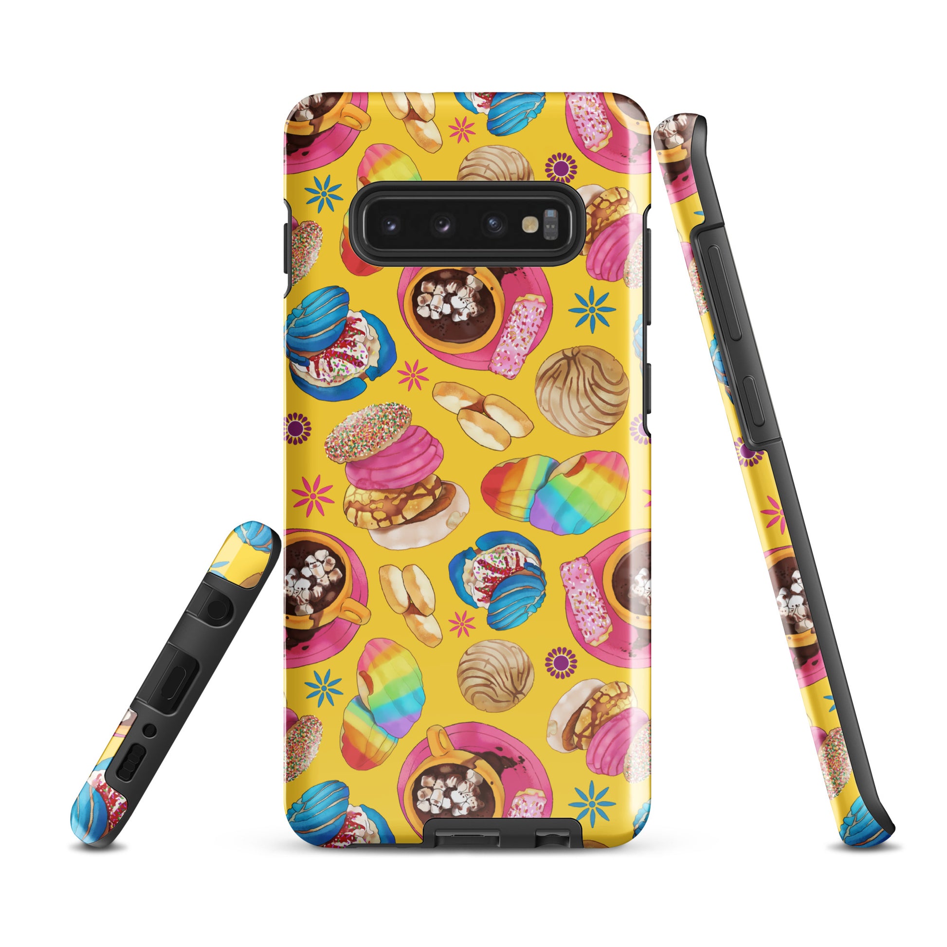 Vibrant Pan Dulce Samsung® Tough Case featuring delicious pastries for stylish phone protection and durability.