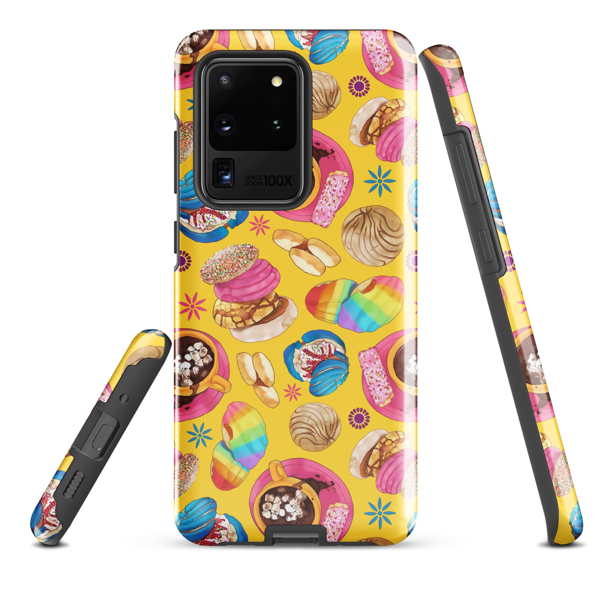Pan Dulce Samsung® Tough Case featuring colorful sweets design offers durable protection for your phone. Perfect for art lovers!