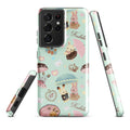 Stylish Parasol Bunny Samsung® Tough Case offers impact protection and a cute design for your Galaxy S21 Ultra.