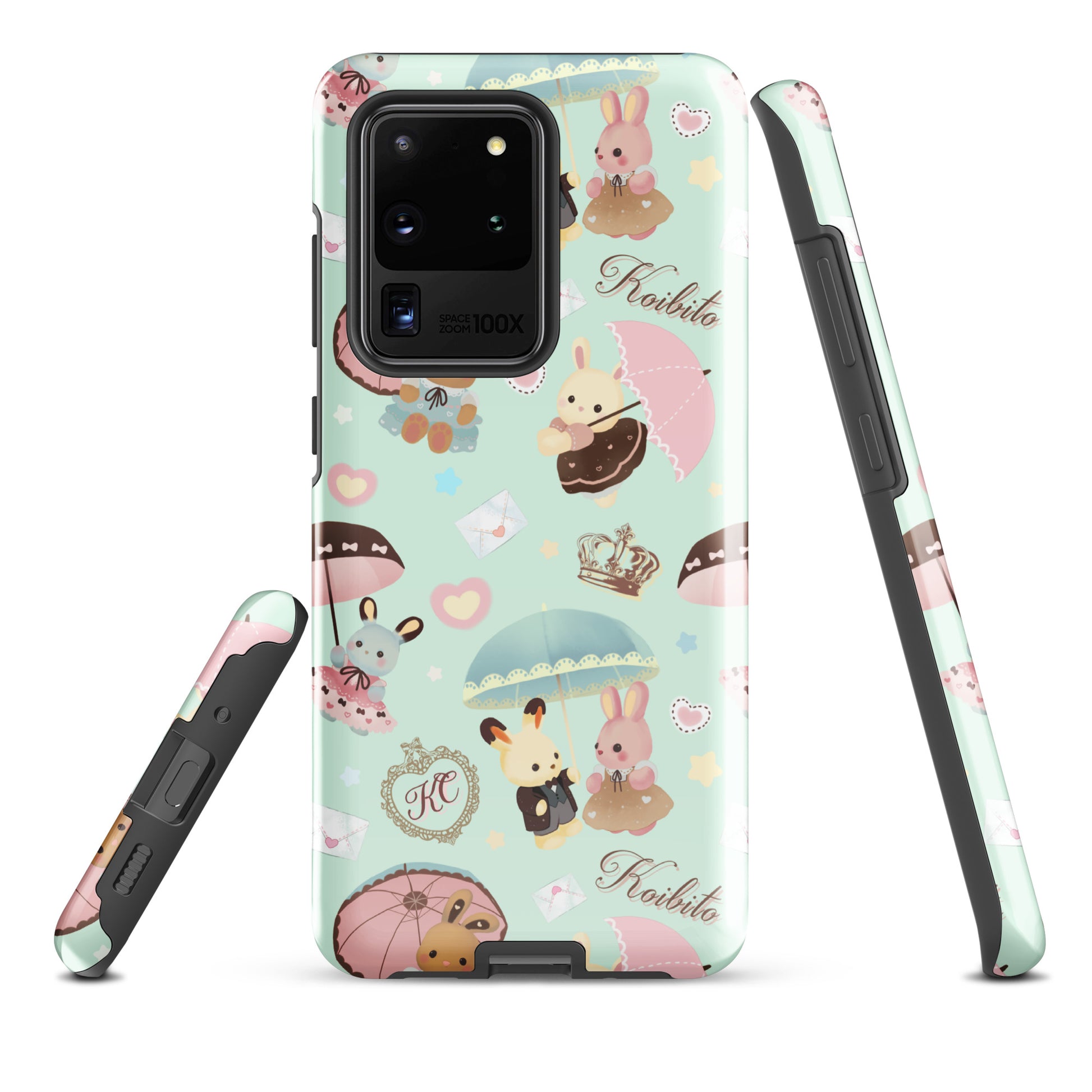 Stylish Parasol Bunny Samsung® Tough Case, combining art and durability for ultimate phone protection.