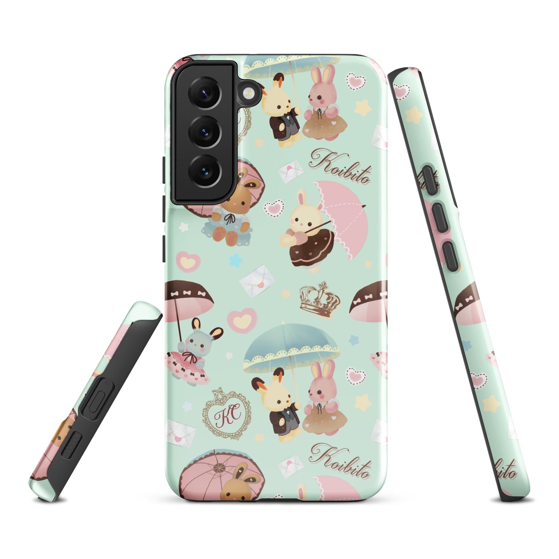 Parasol Bunny Samsung® Tough Case featuring adorable bunny designs for stylish protection and durability. Perfect for your phone!