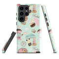 Colorful Parasol Bunny Samsung® Tough Case features adorable bunnies, ensuring style and protection for your phone.
