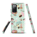 Stylish Parasol Bunny Samsung® Tough Case features cute bunnies and umbrellas, ensuring your phone stays safe and chic.