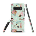 Stylish Parasol Bunny Samsung® Tough Case featuring playful bunnies and umbrellas, combining art with protection.