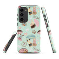 Parasol Bunny Samsung® Tough Case features adorable bunnies in a stylish design, providing durability and protection.