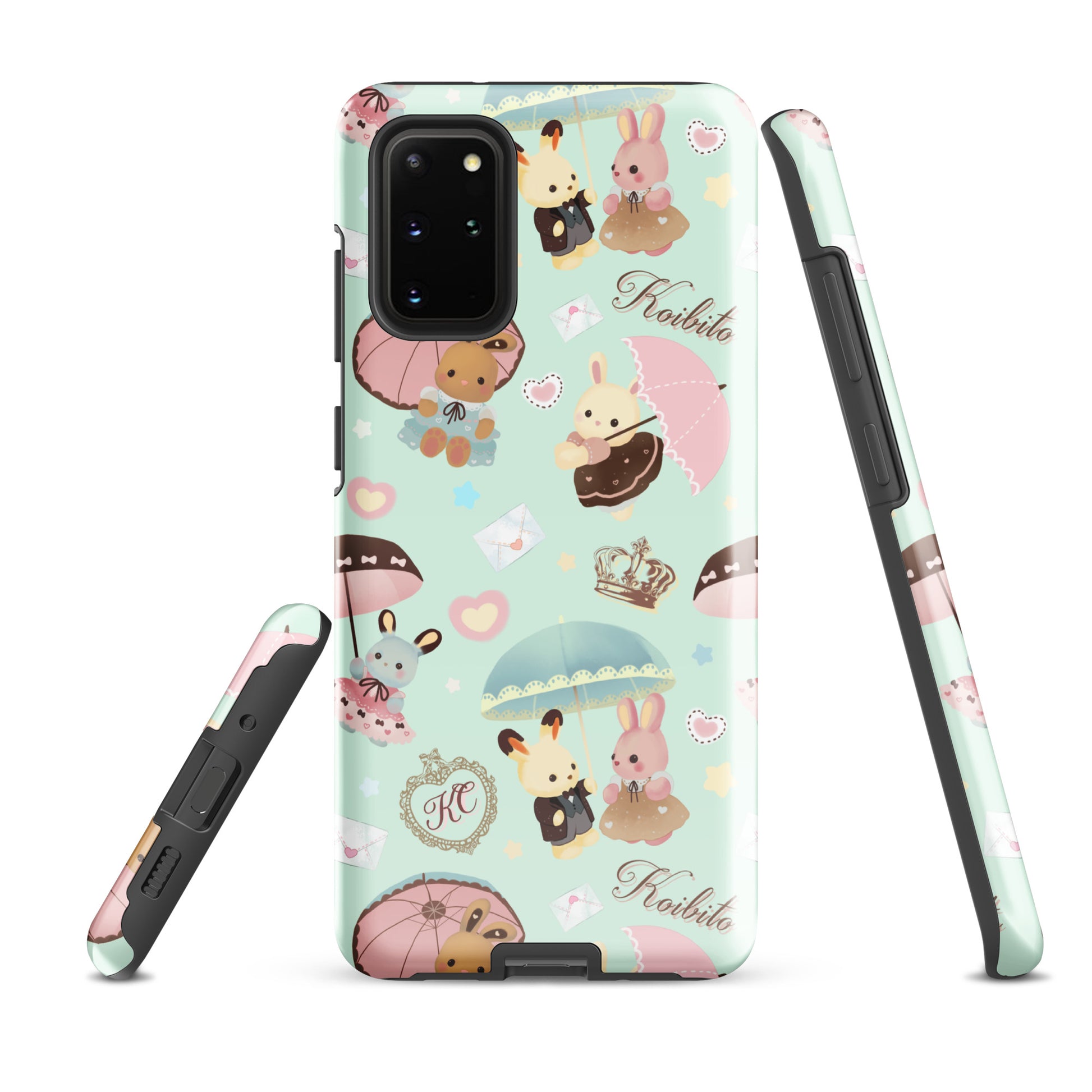 Stylish Parasol Bunny Samsung® Tough Case featuring adorable bunnies, perfect for protecting your phone with flair.