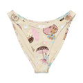 Parasol Bunny V-cut bikini bottom featuring playful bunny and umbrella print, soft fabric, and flattering high-leg cut.