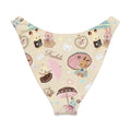 Parasol Bunny V-cut bikini bottom with cute animal designs and umbrellas, perfect for sunny days and stylish beach outings.