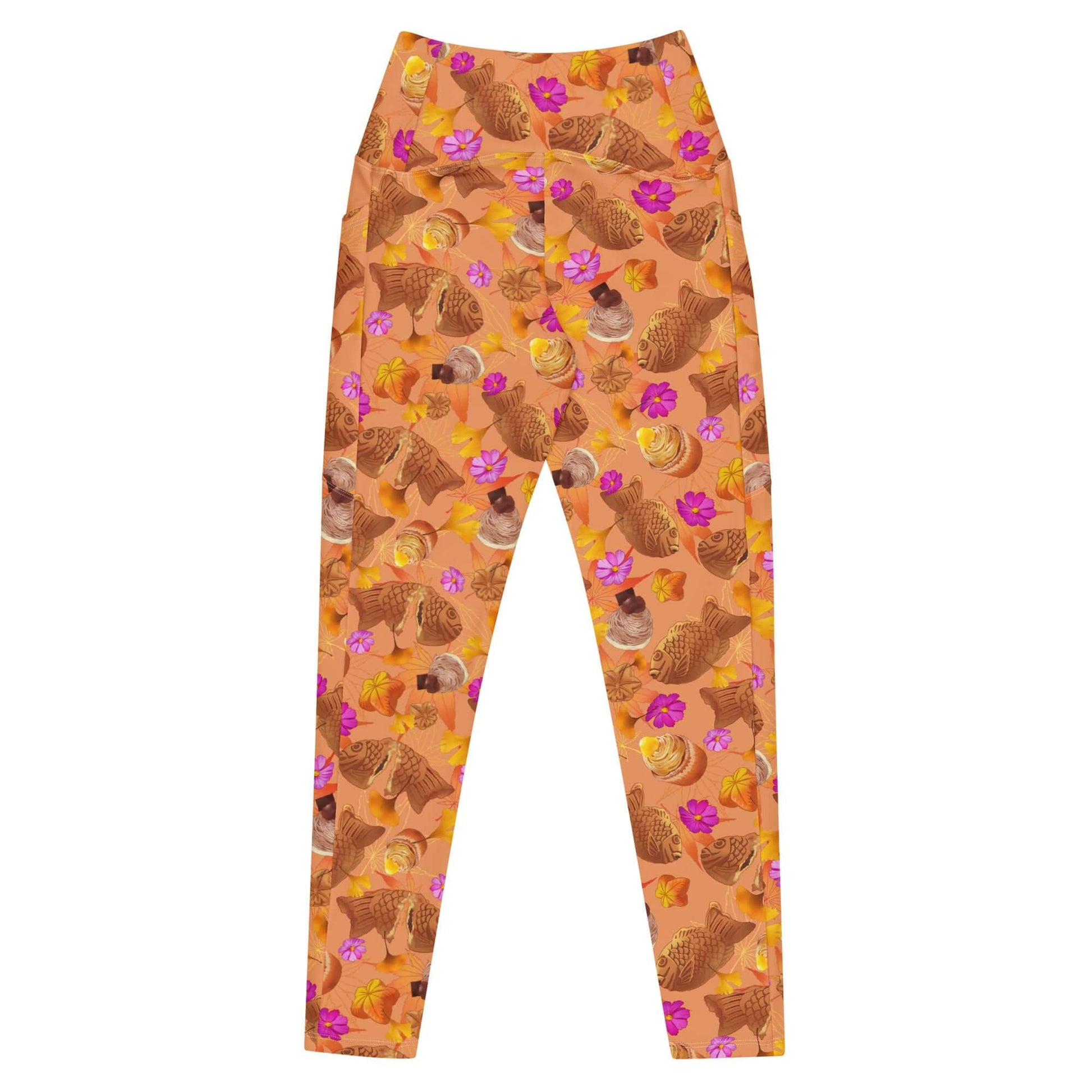 Stylish Premium Momiji Leggings in warm autumn hues, perfect for cozy fall outings and everyday comfort.