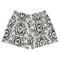 Stylish Queen's Beloved Kitty Athletic Short Shorts featuring a charming cat print, perfect for lounging or exercise.