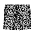 Stylish Queen's Beloved Kitty Shorts feature a chic floral cat design for elegant lounging or play. Perfect for any occasion!