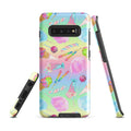 The Rainbow Candy Samsung® Tough Case features a vibrant design, ensuring style and protection for your phone.