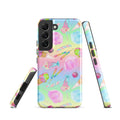 Colorful Rainbow Candy Samsung® Tough Case features a vibrant design, combining style with durable, shock-absorbing protection.