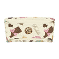 Royal Cookie bandeau bikini top with chocolate-themed design and playful graphics.