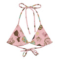 Royal Cookie Padded String Bikini Top features a playful design, perfect for summer beach days. Eco-friendly and stylish.