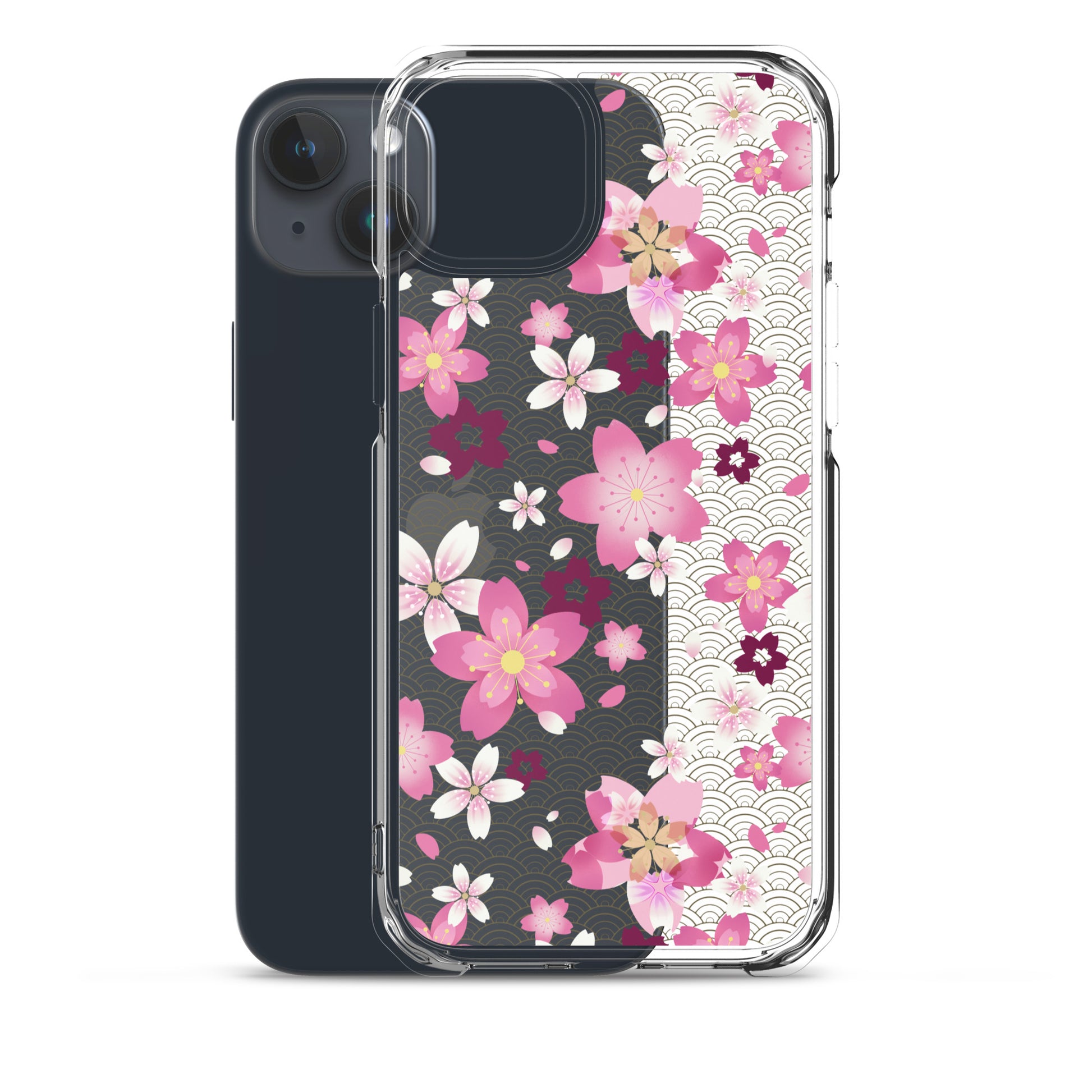 Sakura iPhone® Clear Case features floral design, offering stylish protection from scratches and dirt for your device.
