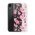 Stylish Sakura iPhone® Clear Case features floral design and flexible sides for easy access and protection.