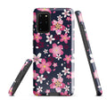 Sakura Samsung® Tough Case features a floral design, offering sleek protection and durability for your phone.