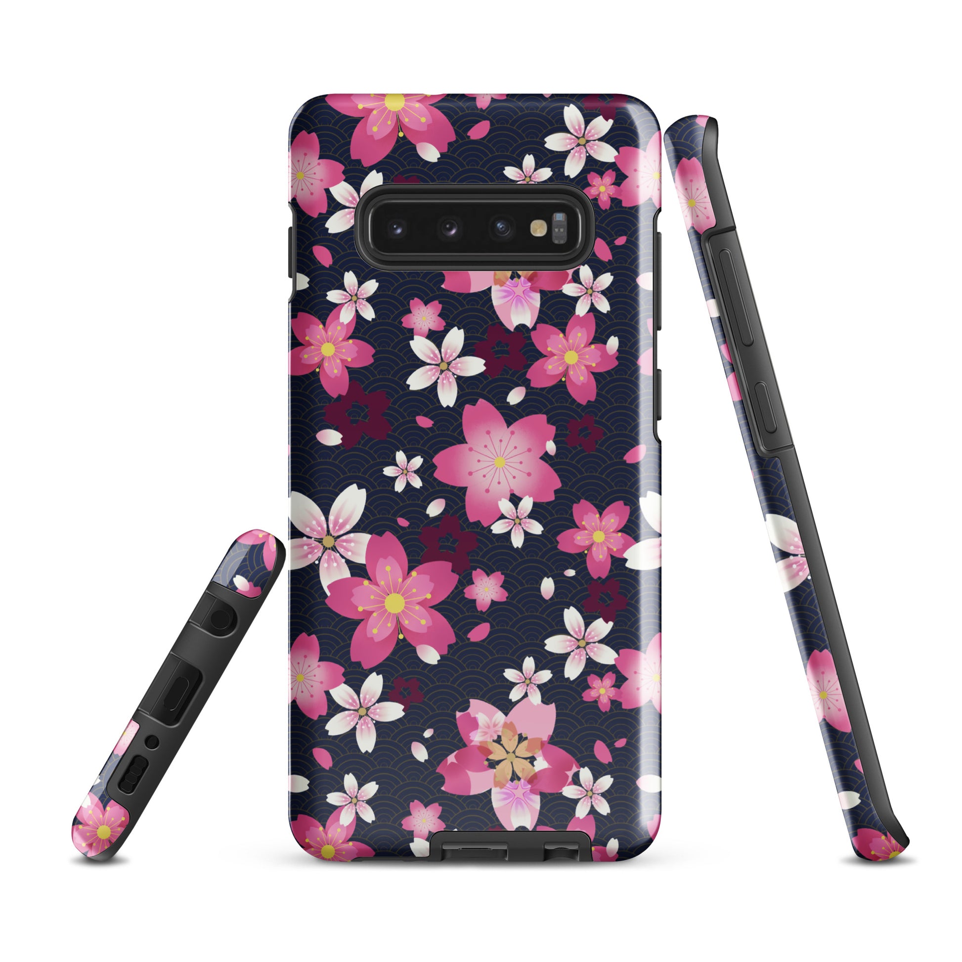 Sakura Samsung® Tough Case features a stunning floral design, providing durable protection for your Galaxy S10 Plus.