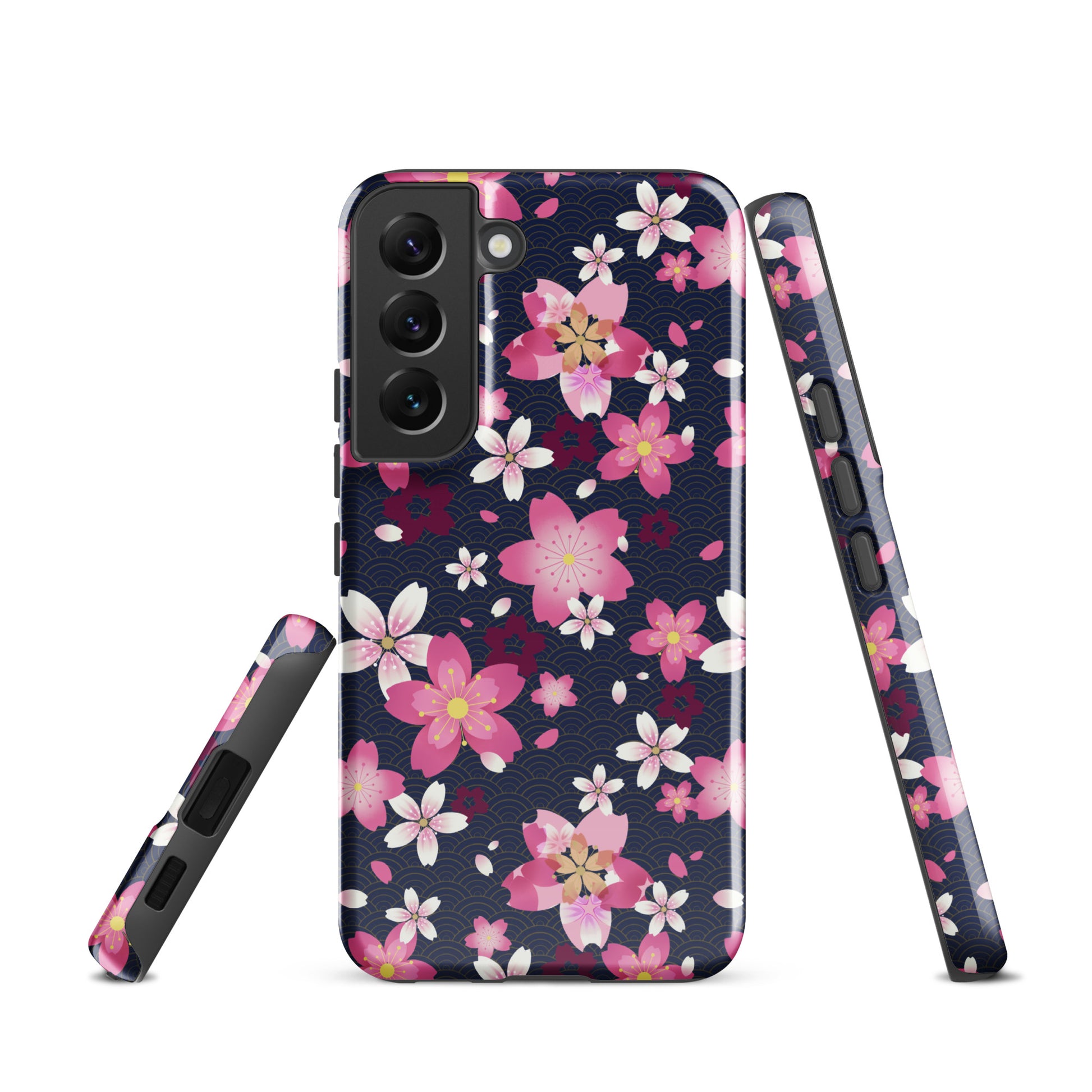 Sakura Samsung® Tough Case features a vibrant floral design, combining style with durable, impact-resistant protection.