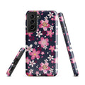 Stylish Sakura Samsung® Tough Case featuring a floral design for durable protection against bumps and scratches.